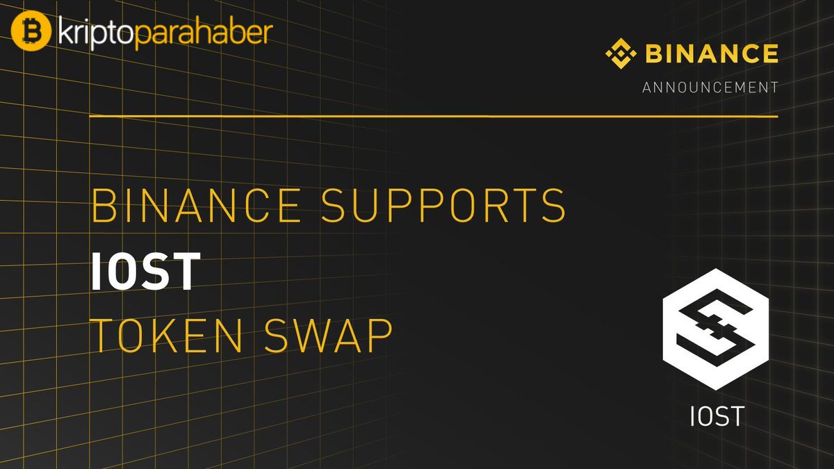 Binance, IOST MainNet Token Swap'ı destekleyecek